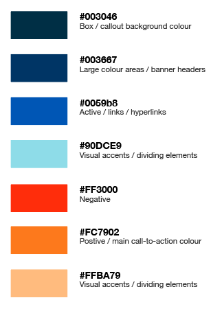 General colour applications